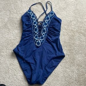 Becca size medium one piece swimsuit.